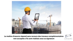 Travaux complémentaires construction